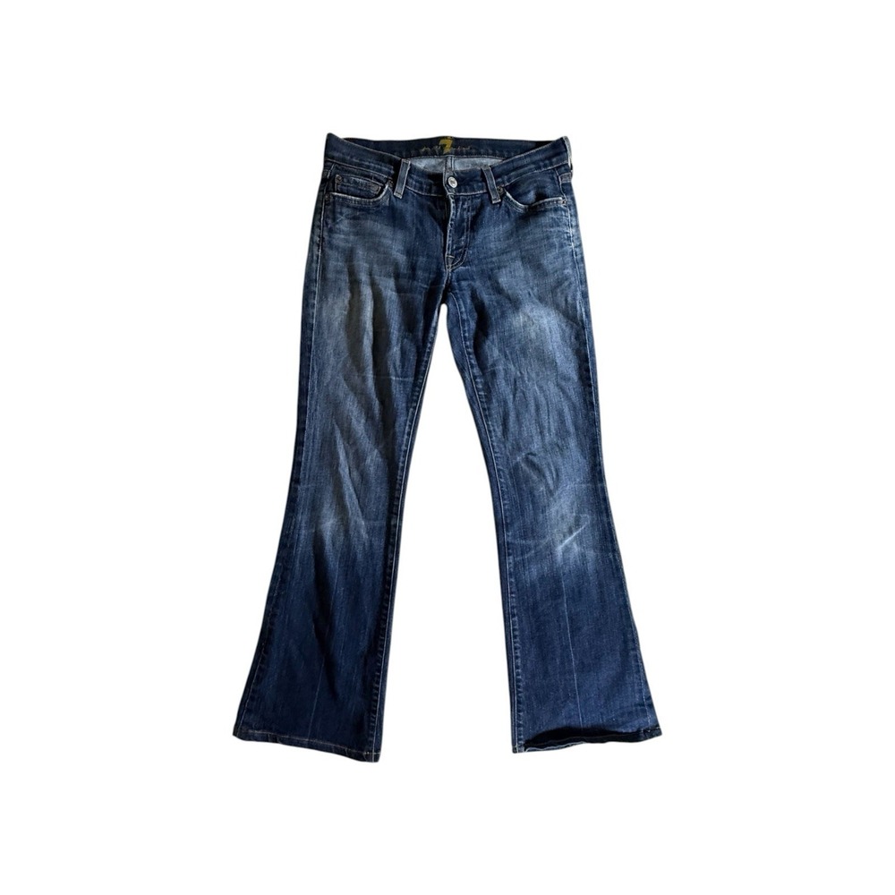 VINTAGE 7 For All Mankind Jeans Adult Size 27 Bootcut Y2K Made in USA